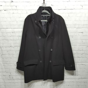 J. Ferrar Wool Blend Dress Pea Coat